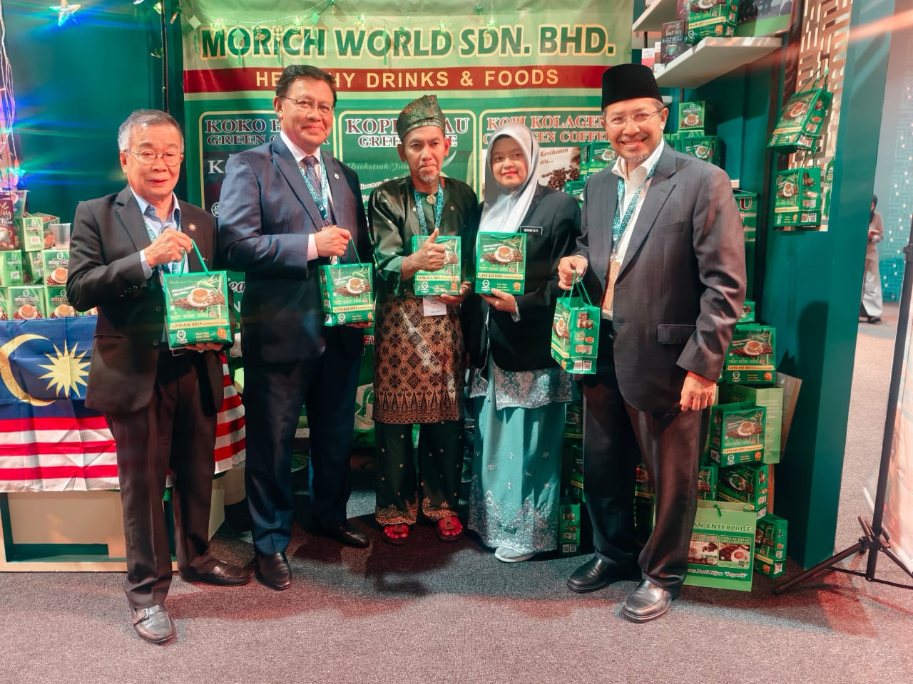 The MORICH WORLD SDN.BHD. team at an exhibition